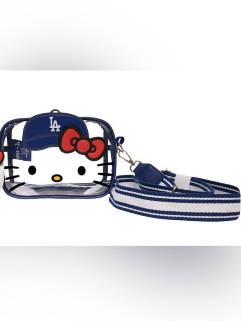 Hello Kitty LA Dodgers crossbody cuteness - Blue and Red